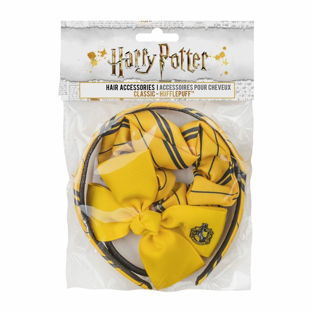 Pack accessoires pour cheveux poufsouffle (set de 3) - harry potter Vêtements > Accessoires pour cheveux Chez Ollivander - Harry Potter Shop