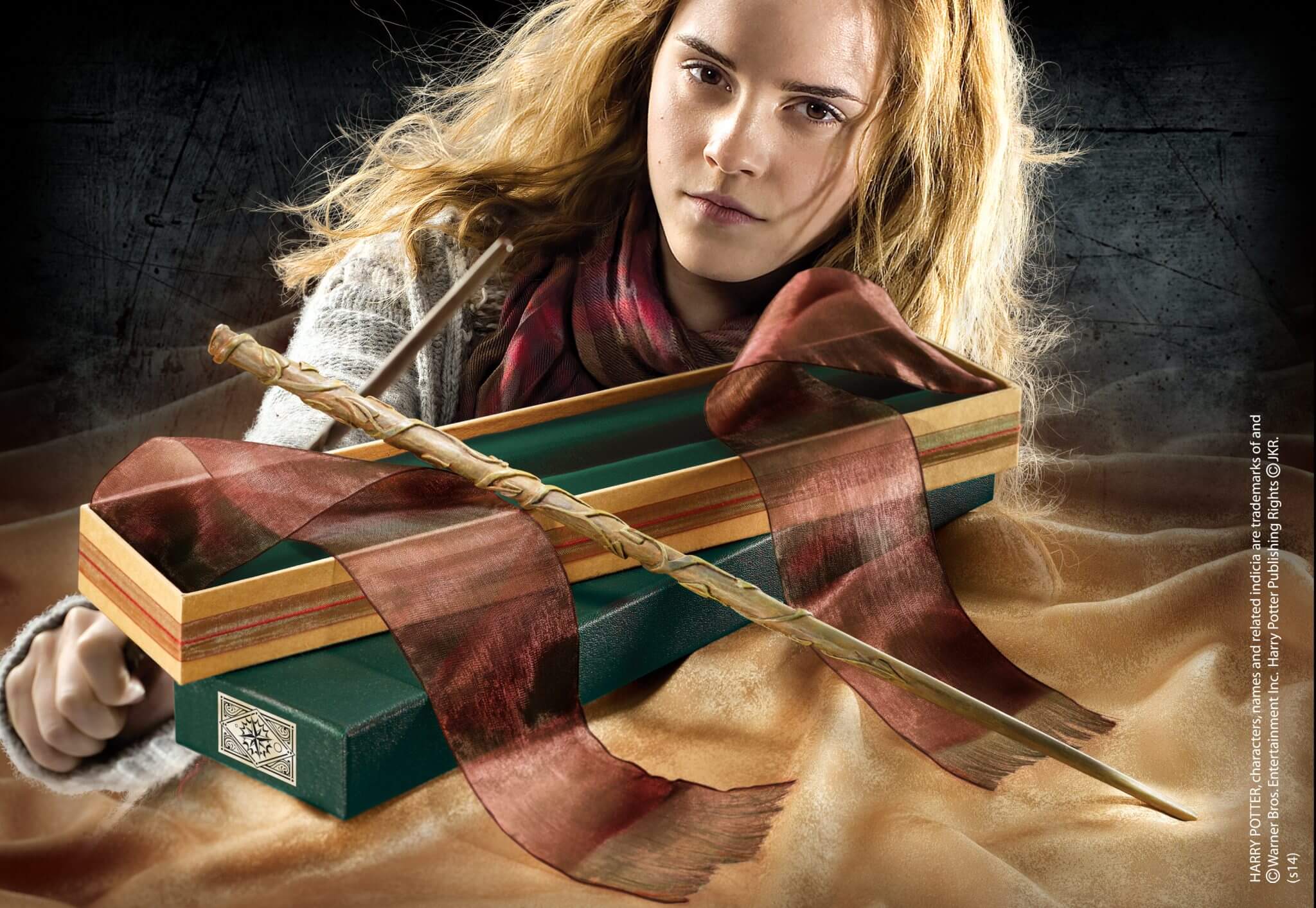 Baguette Hermione Granger avec sa boîte + baguette Harry Potter
