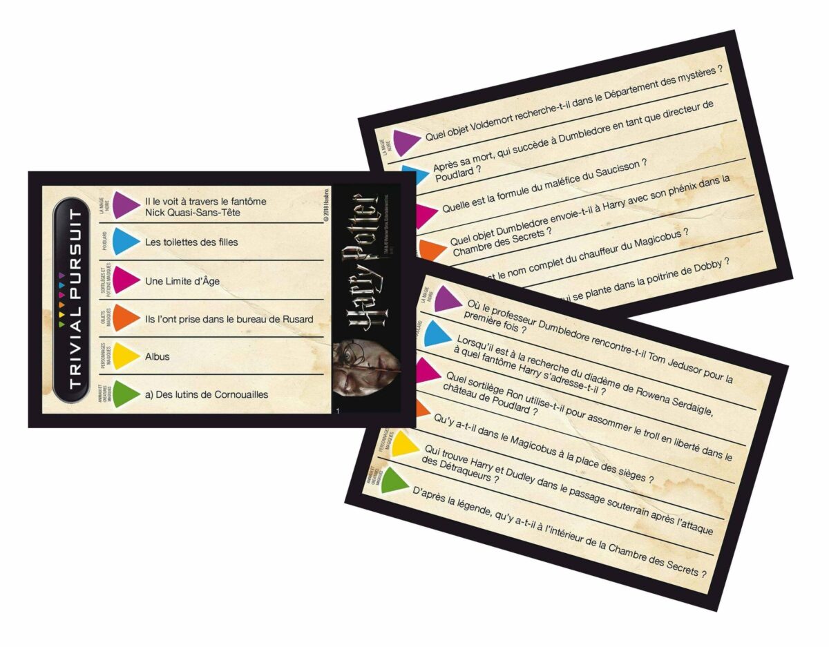 TRIVIAL PURSUIT HARRY POTTER (Format Voyage)  - HARRY POTTER - la boutique du sorcier