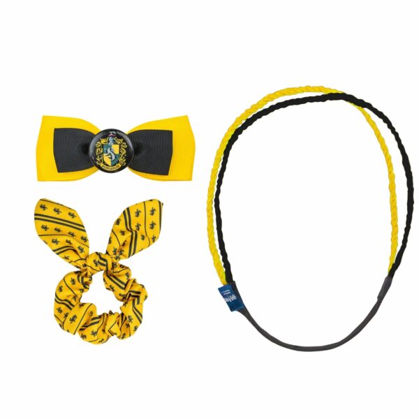 PACK ACCESSOIRES POUR CHEVEUX POUFSOUFFLE- HARRY POTTER - la boutique du sorcier