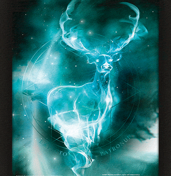Cadre 3d (poster) lenticulaire patronus - harry potter