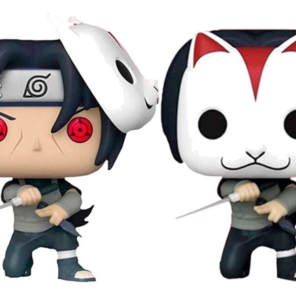 Naruto POP! assortiment Animation Vinyl figurine Anbu Itachi w/Chase 9 cm (6)