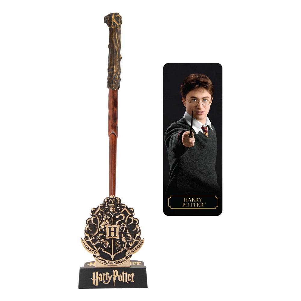 Harry Potter présentoir sets stylo à bille et porte plume baguette