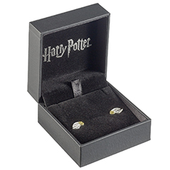 Bijoux Harry Potter : collier et boucles d'oreilles Vif d'Or sur